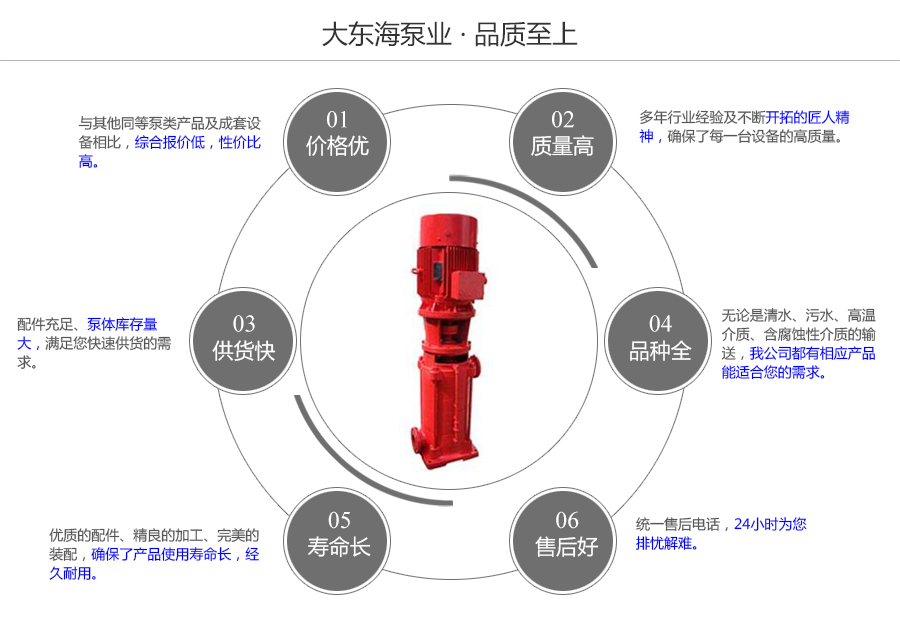 大東海泵業立式多級消防泵質量保證圖